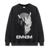 Detroit Eminem T Shirt Vintage Washed Old Cotton T-Shirt