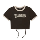 Women T-shirt Printed Short-Sleeved T-shirt Girls' Summer round Neck