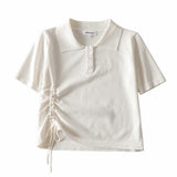 Women T-shirt Short Sleeve Shirt Top Women's Knitted