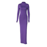 Women Dresses Fall Winter Fashion Long Sleeve Slim Fit Dress