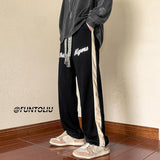 Men Sweatpants Fashion Brand Ins Summer Sports Straight Baggy Pants