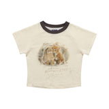 Women T-shirt Printed Short T-shirt for Women Casual round Neck Short Sleeves