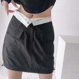 Women Skirt Fall Suit Skirt Zipper Stitching Skirt