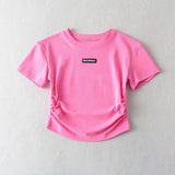 Women T-Shirt Summer Slim-Fit T-shirt with round Neck