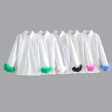 Women T-Shirt Spring Shirt Polo Collar Top