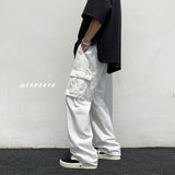 Men Sweatpants Overalls Men's Fashion Brand Autumn Hong Kong Style Loose Casual Straight-Leg