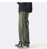 Men Sweatpants Overalls Men's Spring and Summer Loose Straight Casual Pants Trendy