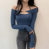 Women Long Sleeve Shirt Long Sleeve Halter Spaghetti Straps Vest for Women