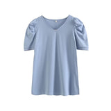 Women T-Shirt T-shirt Women's Short Sleeve Summer White T-shirt Loose