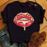 Print Women T Shirt Casual Short Sleeve