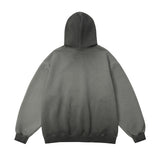 Men Hoodie Gradient Inkjet Letter Hooded Sweaters Menswear Pullover Loose Casual Hoodie