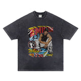 Rapper Eminem Vintage Wash T-shirts Men Women's
