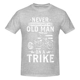 Vintage Never Underestimate An Old Man On A Trike T-Shirt