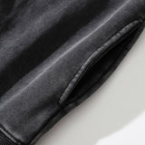 Men Hoodie All-Star Print Distressed Sweater Hooded Loose Men's Casual Hand Frayed Pullover