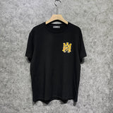 Amiri T Shirt Tiger Pattern Letter Print Round Neck