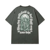 Men's T Shirt Printed Short-Sleeved T-shirt Men's and Women's Ins Couple's Tops