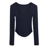 Women Long Sleeve Shirt Women's Tight Slimming Long Sleeve Top