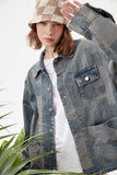 Unisex Jacket Autumn Plaid Denim Jacket Women's Clothing