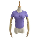 Women T-Shirt Short Sleeve Women's Tops Yoga Fitness T-shirt