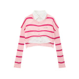 Women Sweater Short Knitwear for Women Autumn Casual Long Sleeve Shirt