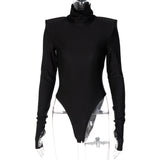 Women Jumpsuit Summer Fashion High Collar Long Sleeve Dress