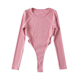 Women T-Shirt Long-Sleeved Jumpsuit Women's Autumn and Winter Slim T-shirt