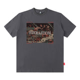 Men T Shirt Printed Short Sleeve T-shirt Men's and Women's Printed Loose
