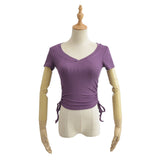 Women T-Shirt Workout Clothes Spring and Summer Sports Tight T-shirt for Women