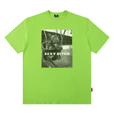 Men T Shirt Fashion Brand Street Printing round Neck Loose Short Sleeves T-shirt Men and Women