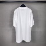 Men T-shirts Paris Wheel of Emotion Printed Short Sleeve T-Shirt Loose os