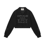 Women Hoodie Short Sweaters Women's Clothing Fall Loose Long Sleeve Jacket