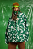 Unisex Jacket Autumn Distressed Small Flower Jacket Jacket