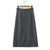 Women Skirt Women's Mid-Length Suit Skirt