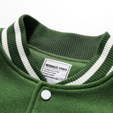 Varsity Jacket Vintage Stand Collar Baggy Coat Men