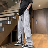 Men Sweatpants Men's Summer Retro Design Loose Straight