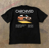 y2k Street vintage animated alphabet print short sleeve