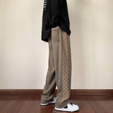Men Sweatpants Vintage Checkerboard Pants Loose Track Sweatpants