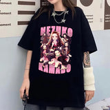 Cute Kamado Nezuko Print Short Sleeve T Shirts Women