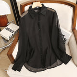 Women T-Shirt Spring/Summer Sun Protection Tencel Shirt Coat Women's Top