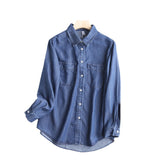 Women T-Shirt Spring and Autumn Loose Long Sleeve Casual Shirt Coat