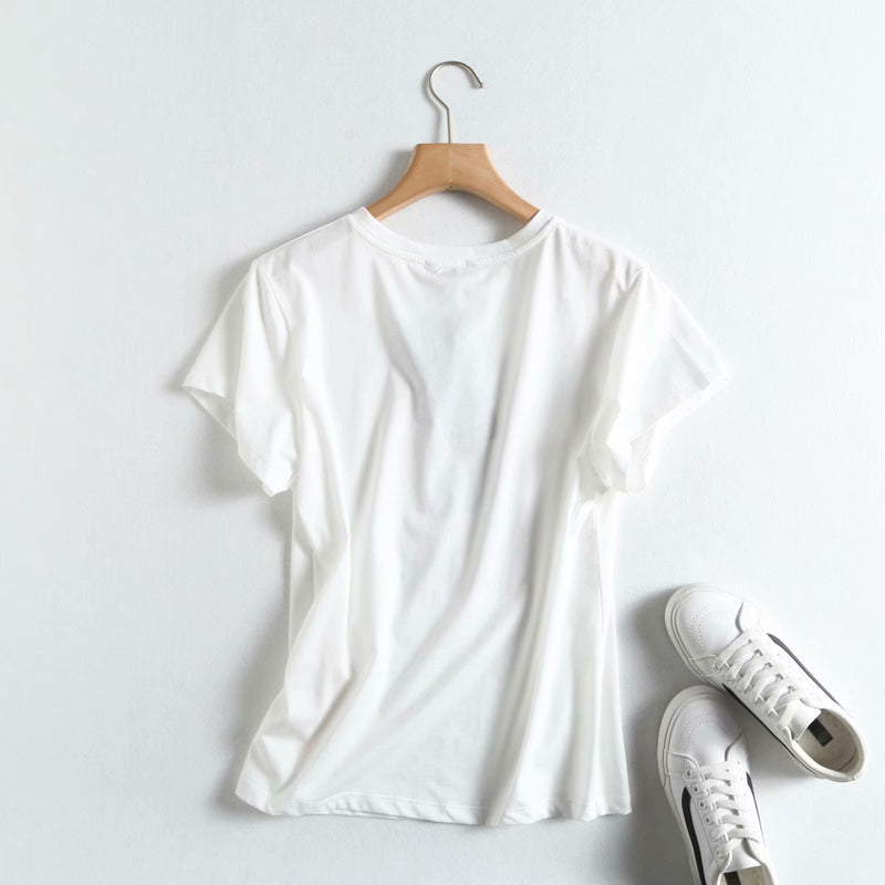 Women T-Shirt Printed Short-Sleeved T-shirt Women's T-shirt Loose