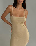 Women Sweater Dress Mid-Length Tight Knitted Dress Summer Dress