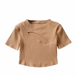 Women T-Shirt round Neck Short Sleeve T-shirt for Women Slim Fit