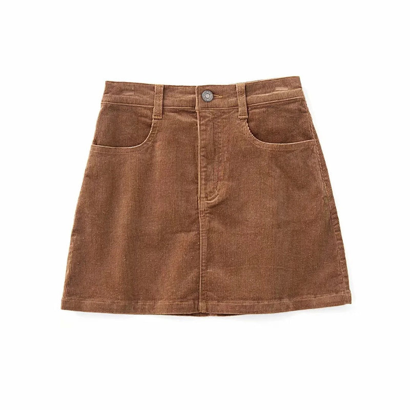 Women Skirt Corduroy Skirt Vintage