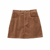 Women Skirt Corduroy Skirt Vintage