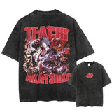 Japanese Anime T-shirt Double Sided Cotton Harajuku