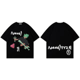 Men T Shirt Printed round Neck Short Sleeve T-shirt Baby Boy and Girl Summer Loose