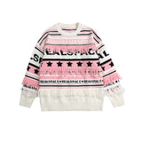 Unisex Sweatshirt Autumn Crew Neck Stripes