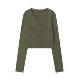 Women Long Sleeve T-shirt Short-Sleeved T-shirt Women's Autumn Printed Top