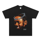 Kendrick Lamar T Shirts Cotton Hip Hop Rap Loose Short Sleeves